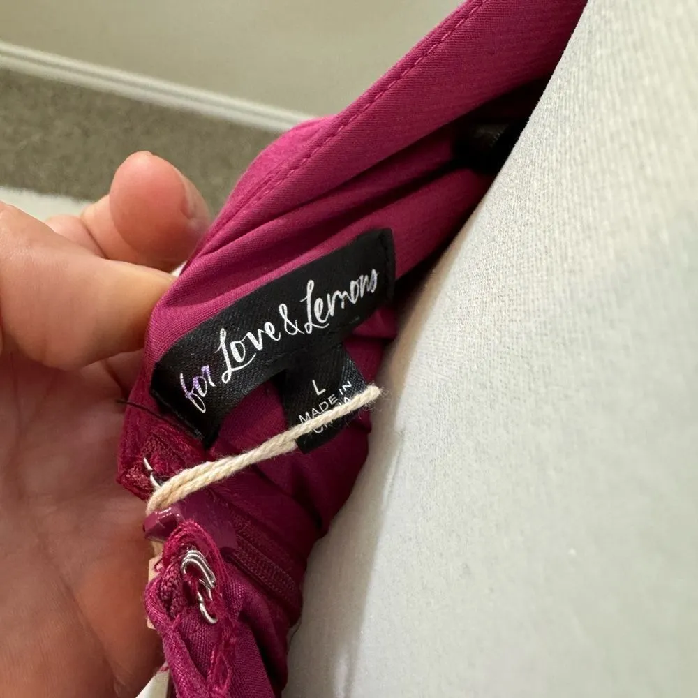 For Love & Lemons Allie Mini Dress Size L NWT - Image 8