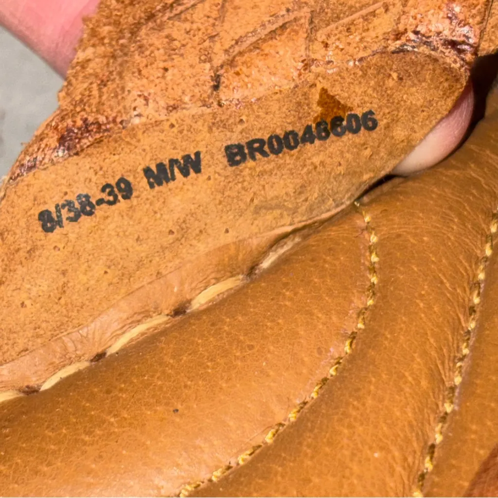 Born Brown Braided Leather Rue Slide Sandals Shoes size 8 39 - Image 4