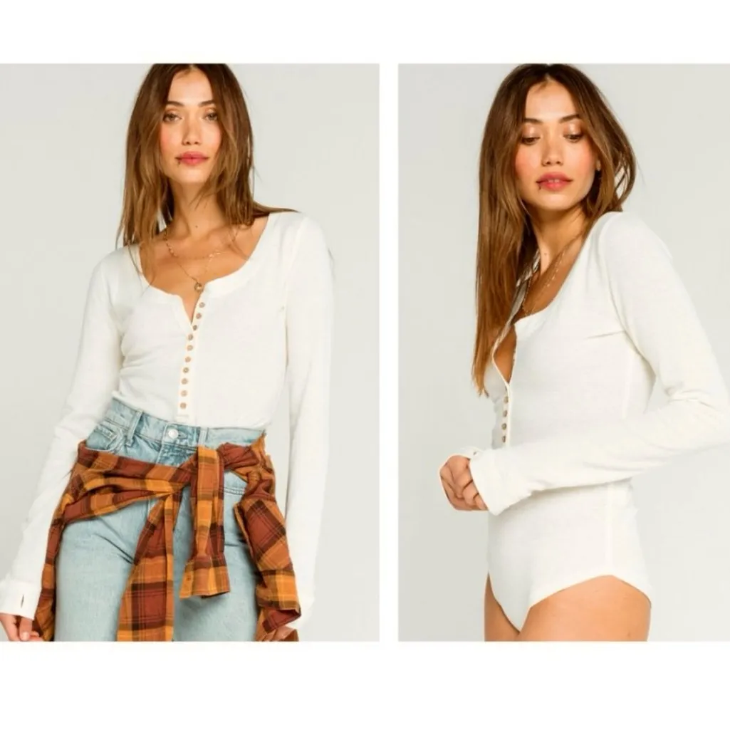 NWT Free People Intimately Dylan Thermal Bodysuit - Image 2