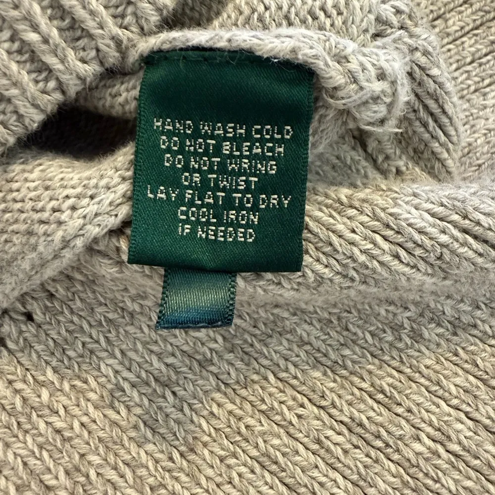 Lauren Ralph Lauren 4-Button Metal 100% Cotton Knit Sailing Cardigan Sz XL - Image 4