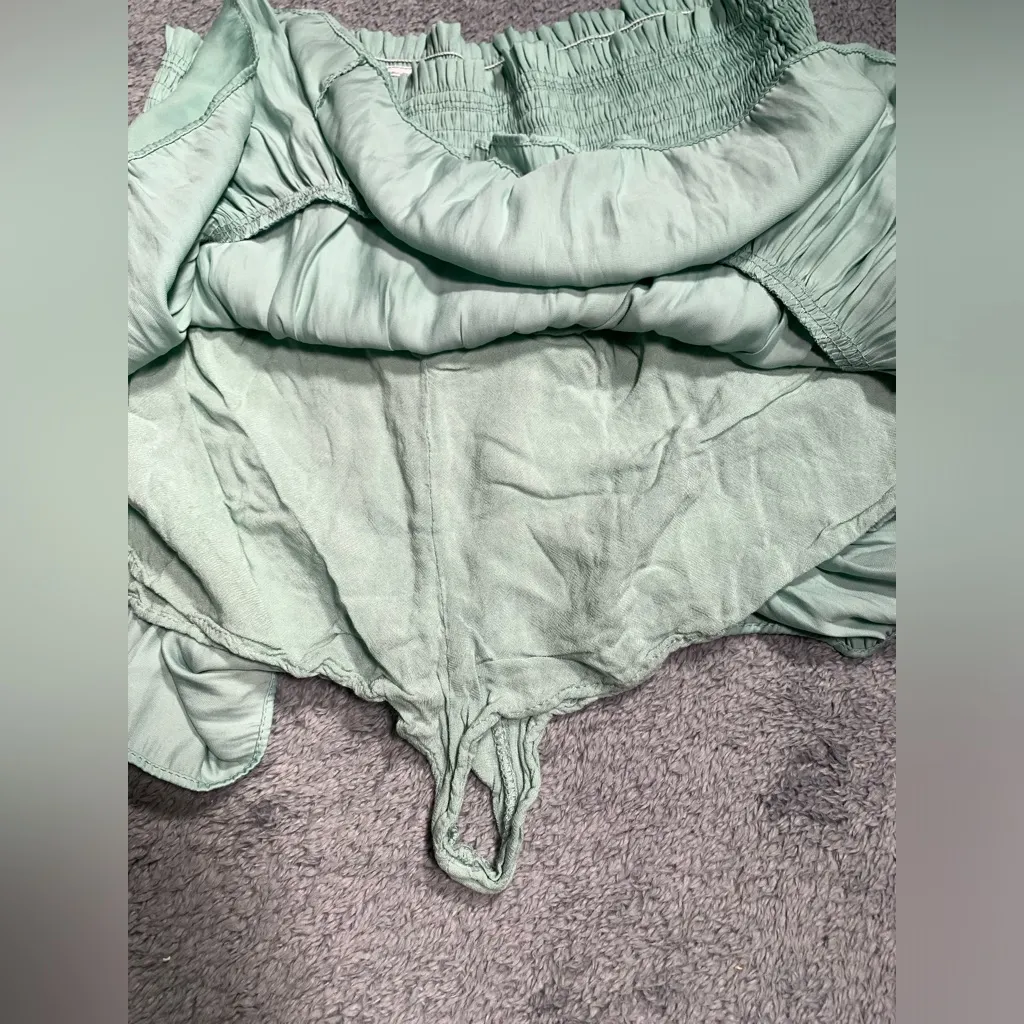 Mustard seed Green Tiered Skort medium - Image 5