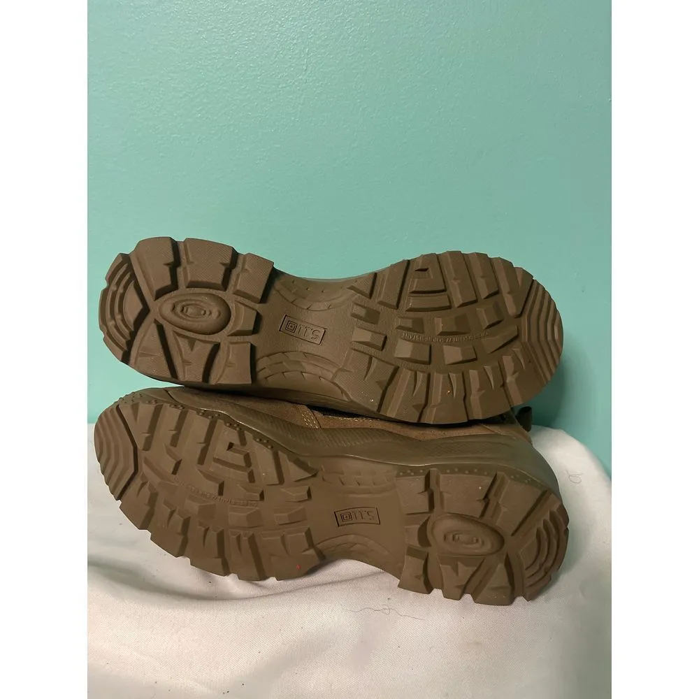 Tactical Military Combat Boots Lace-up Ankle High Desert‎ Tan Outdoor Footwear - Image 6