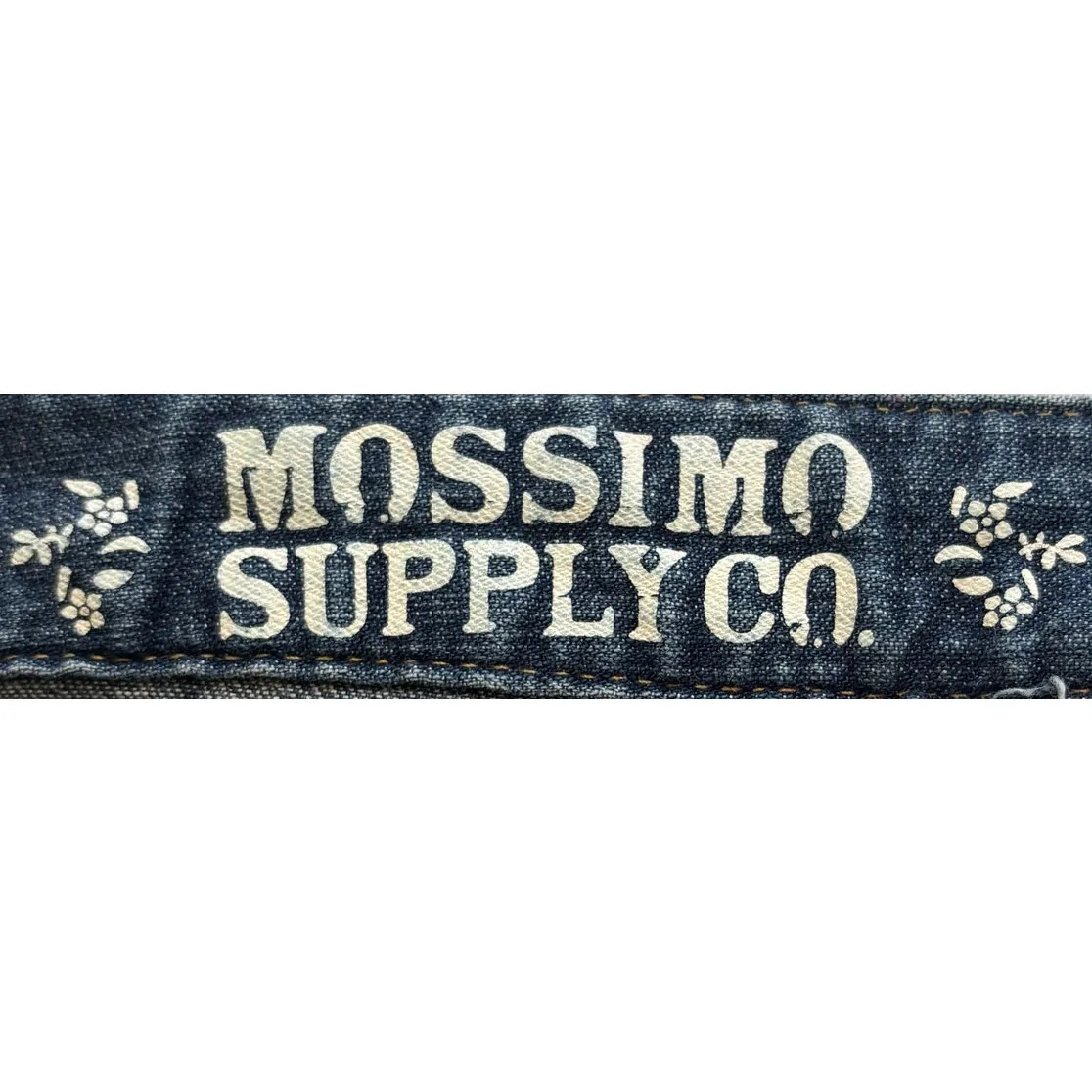 Mossimo Supply Co Distressed Denim Bootcut Jeans Size 13R Blue - Image 14