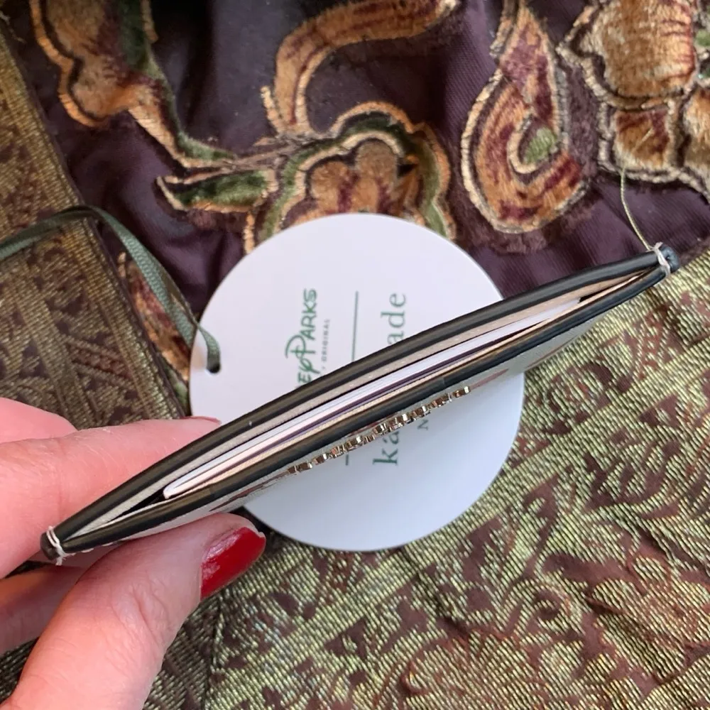 Authentic KATE SPADE LImited Edition leather dots Disney card case - Image 3