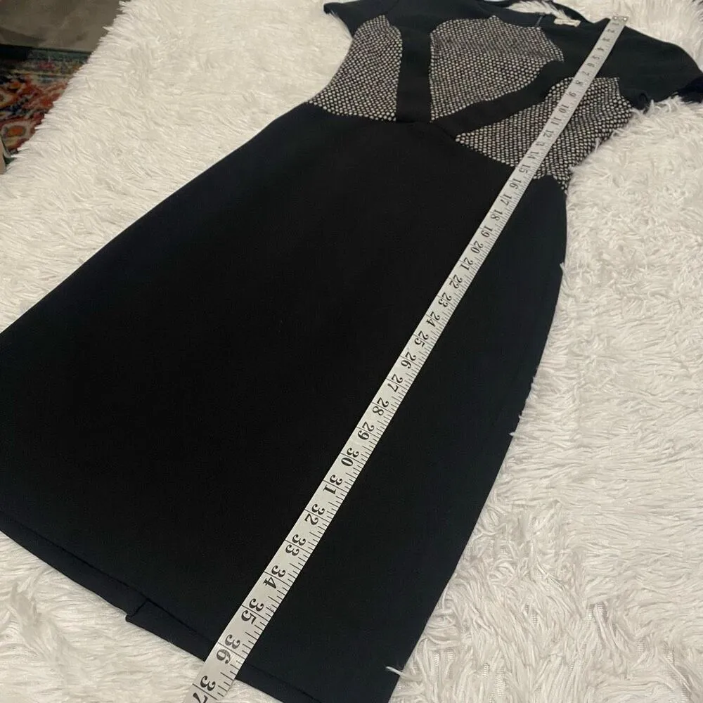 L’agence Cap Sleeve Sheath Mini Dress in Black Size 2 - Image 8