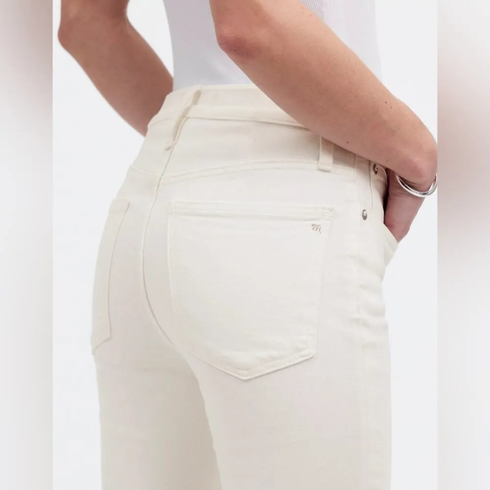 Madewell Mid-Rise Kick Out Crop Jeans [E-6] - Image 4