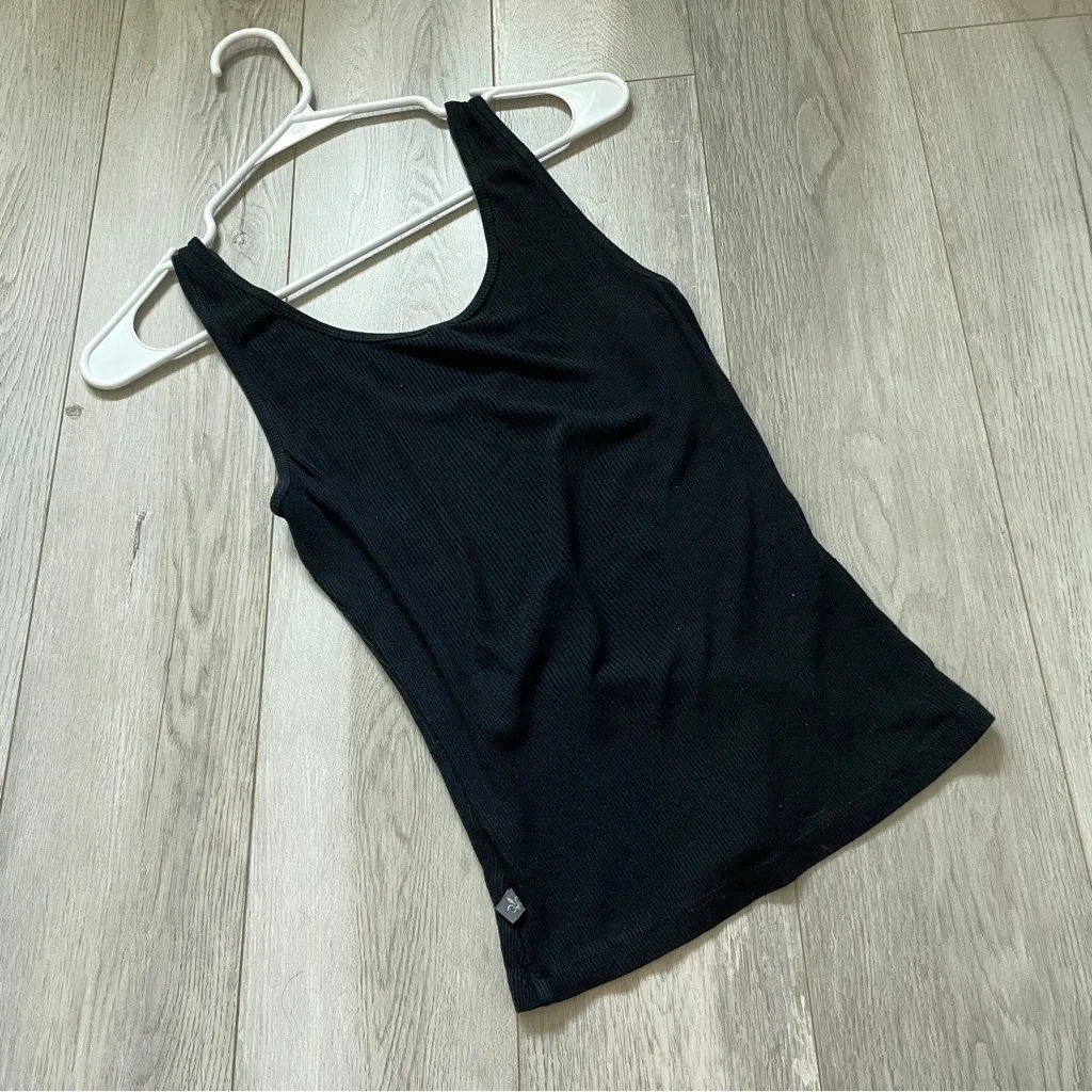 James Perse Tank Top ribbed womens Black (medium) basic layering minimalist chic - Image 4