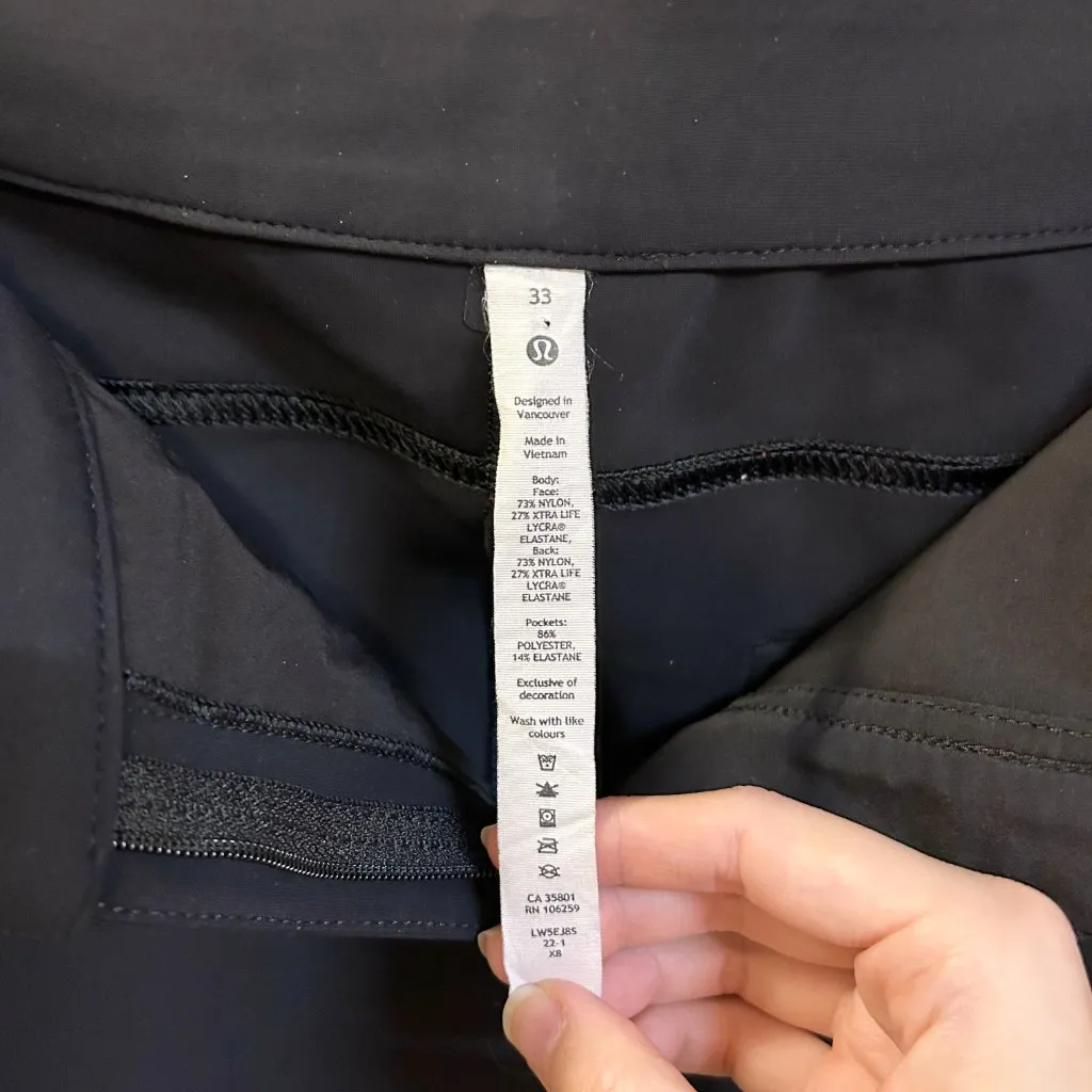 Lululemon Women's City Sleek 5 Pocket 7/8 Pant in Black Size 33 - Image 8