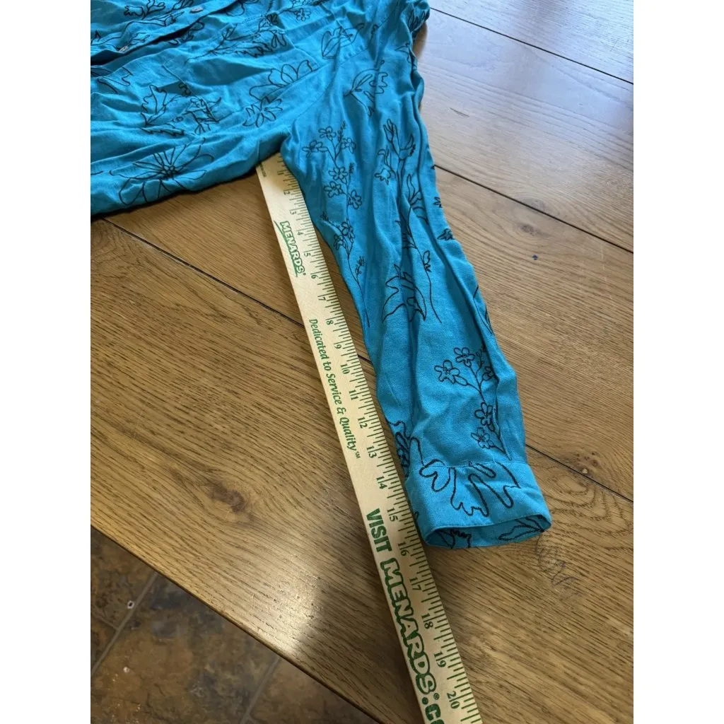 Alfred Dunner Button Down Women Shirt Size‎ 18 Floral Embroidered Rayon Blend - Image 7