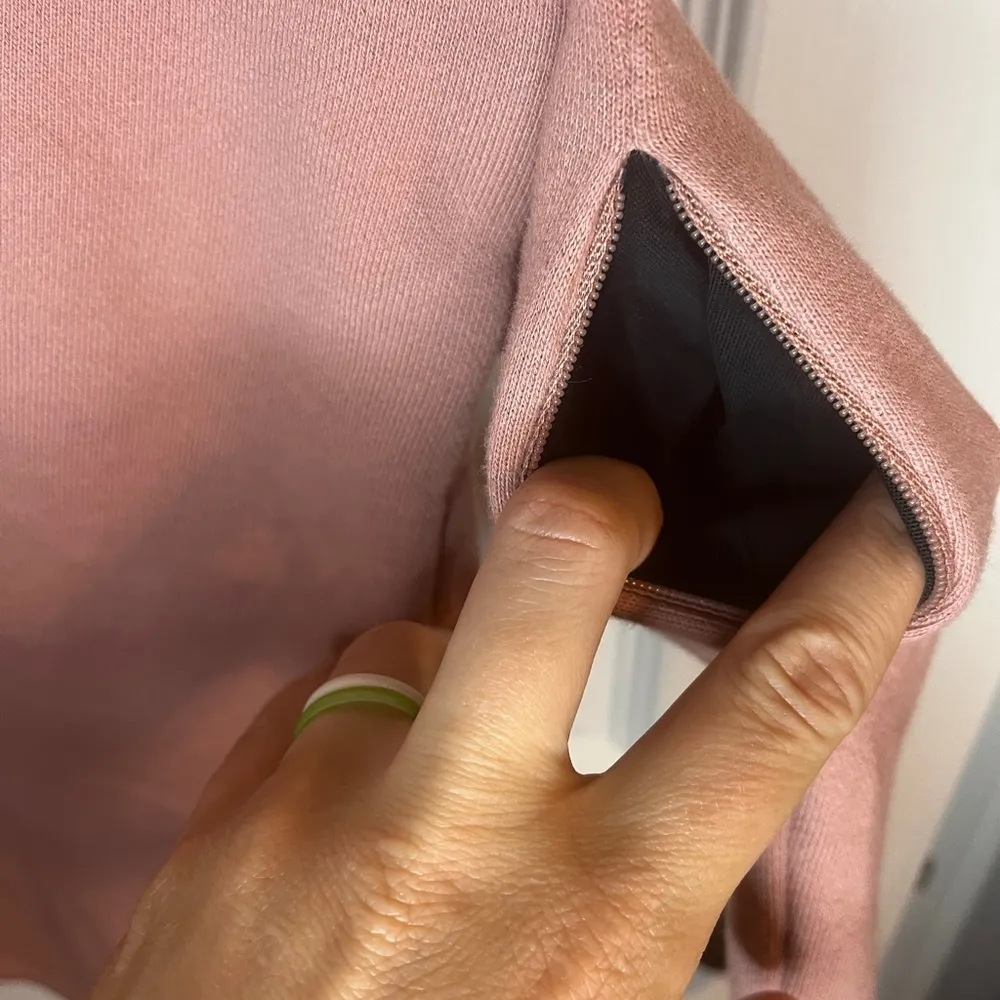 Athleta Embrace Tie Waist Short Sleeve Sweatshirt Dress - Image 6