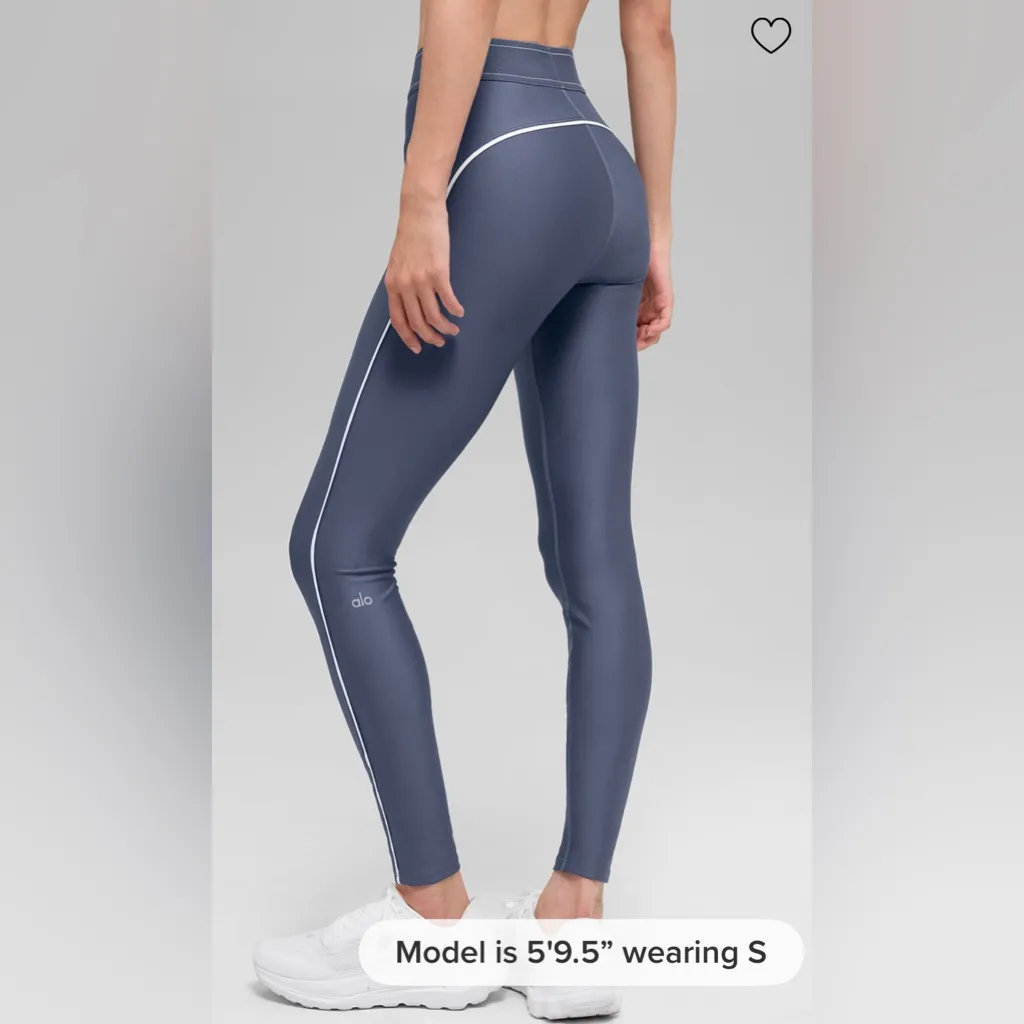 ALO Yoga SET NWT Bluestone White Airlift Suit Up Bra & Airlift Suit Up legging M - Image 6