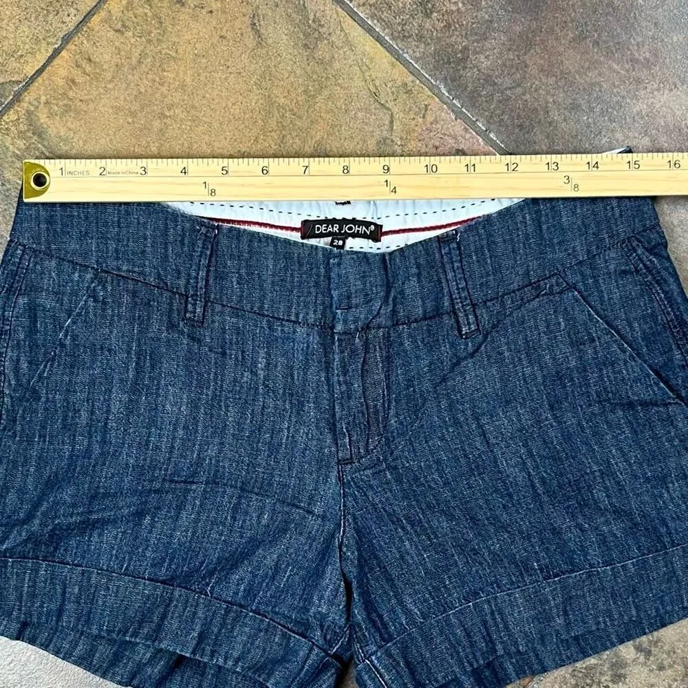 Dear John Hampton Denim Comfort Short Shorts 28 - Image 2