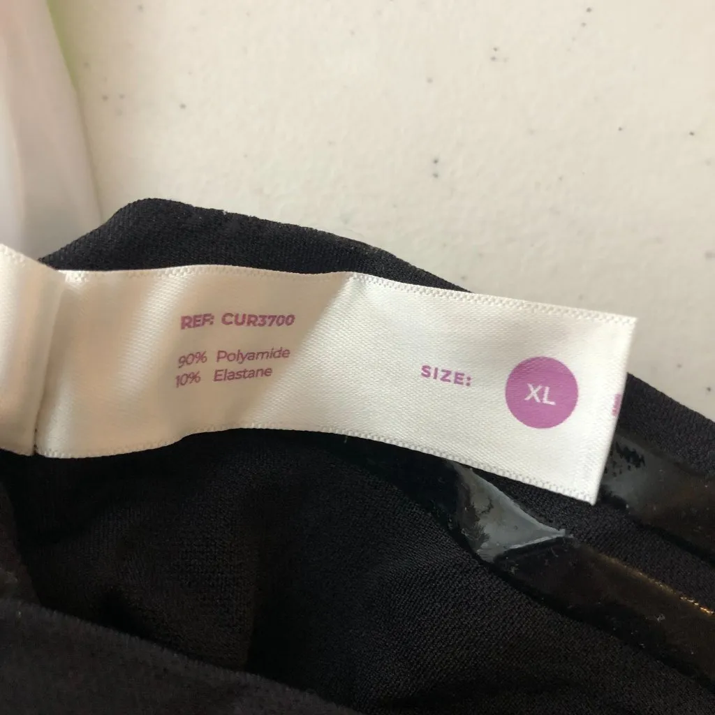 Curveez Signature Control High Waist Boyshort Shapewear Black XL - Image 8