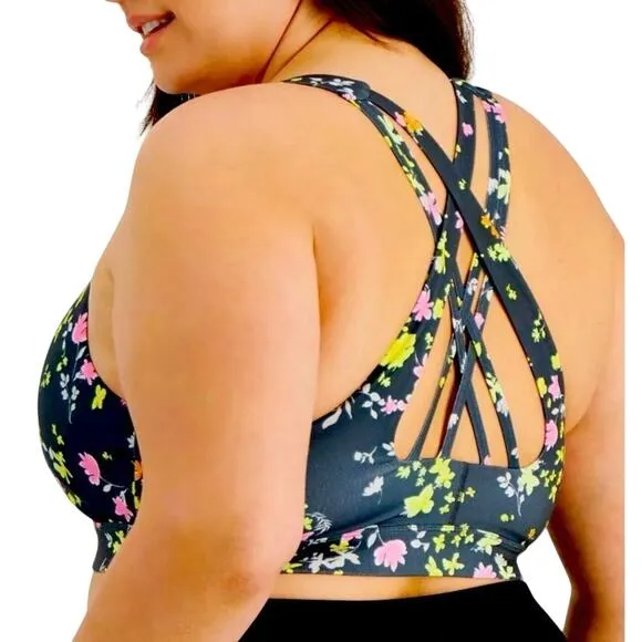 Ideology Low Impact Sports Bra in Pansy Poppyseed #9190 Size XL New with Tag - Image 2
