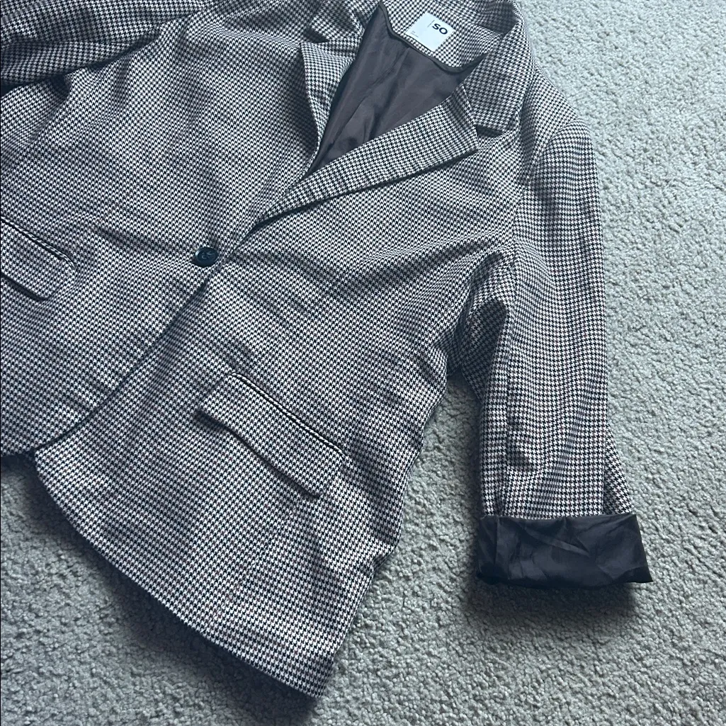 SO  Houndstooth Blazer - Image 3