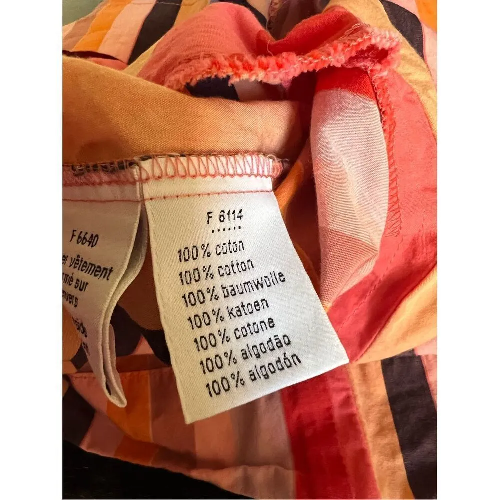 Lacoste striped pink orange striped mini dress 34 - Image 3