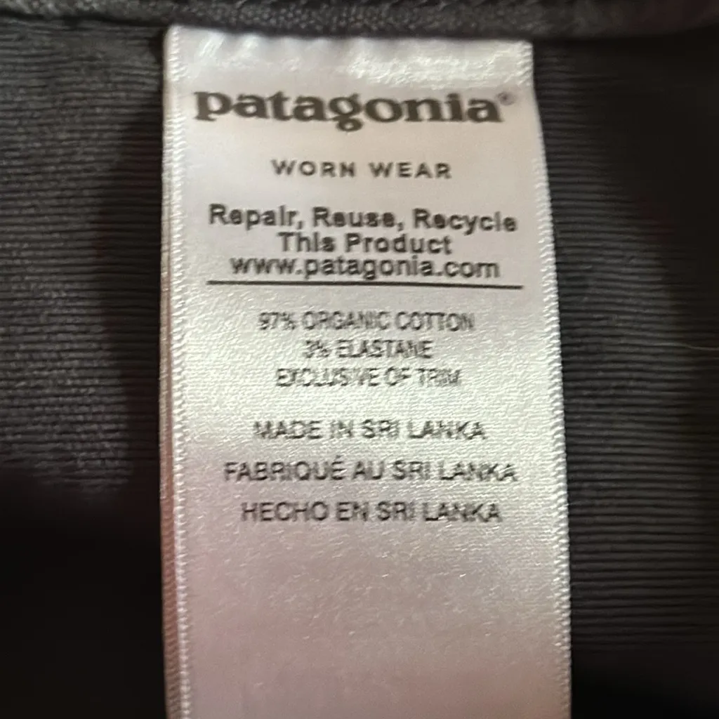 Patagonia Stand-Up Cropped Pants Organic Cotton Spandex Canvas #55335 Size 6‎ - Image 9
