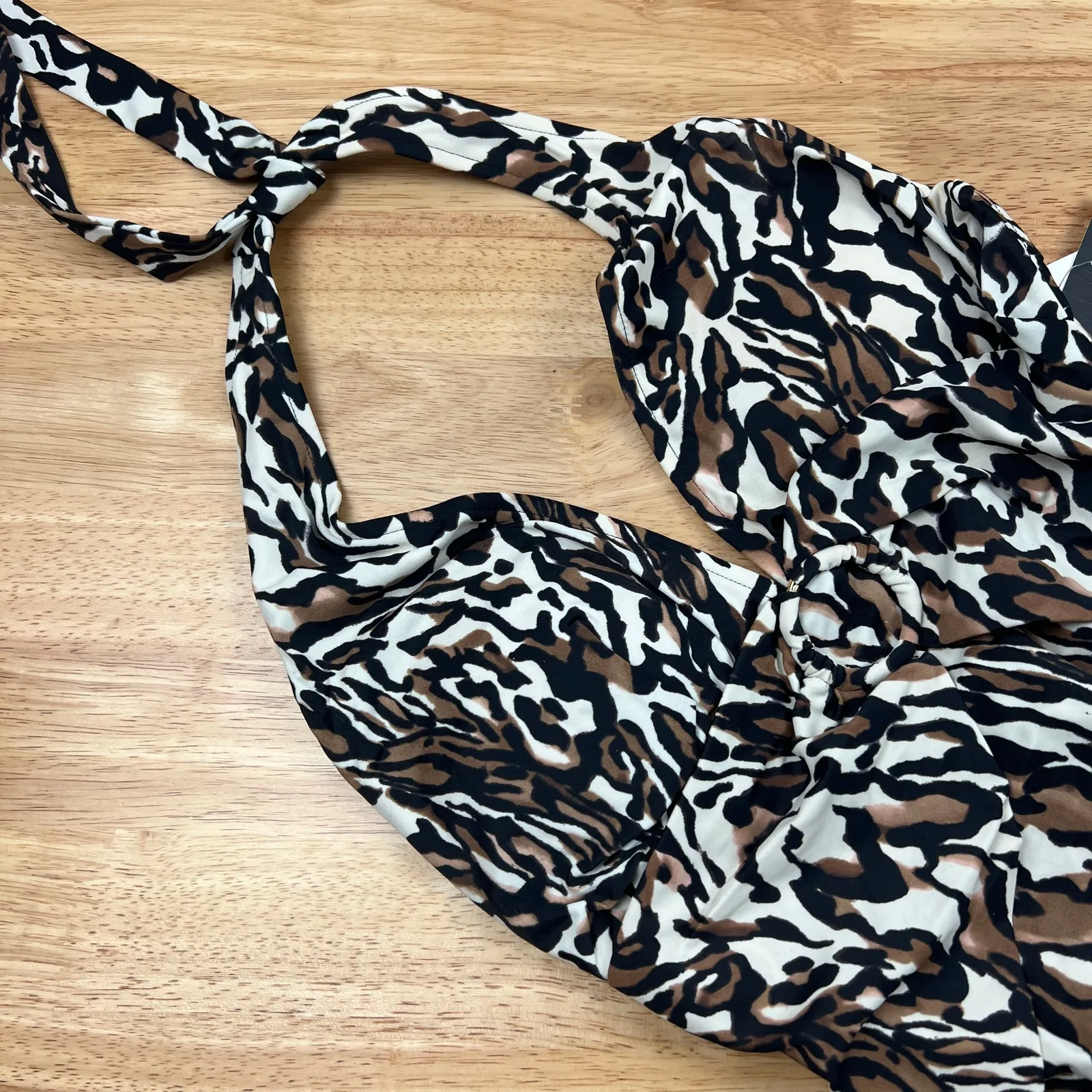 Aqua Green Women's Animal Print One Piece Swimsuit - Size Small - NWT - Image 3