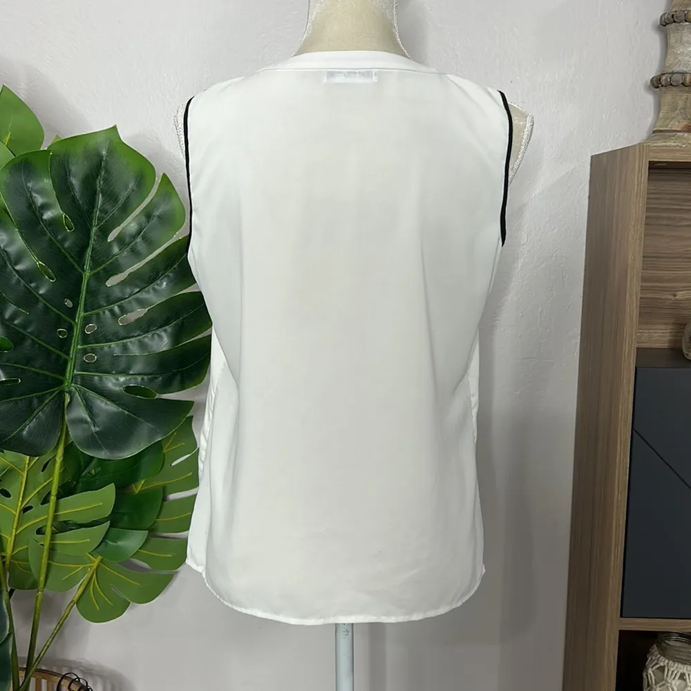 Calvin Klein • sleeveless blouse - Image 3