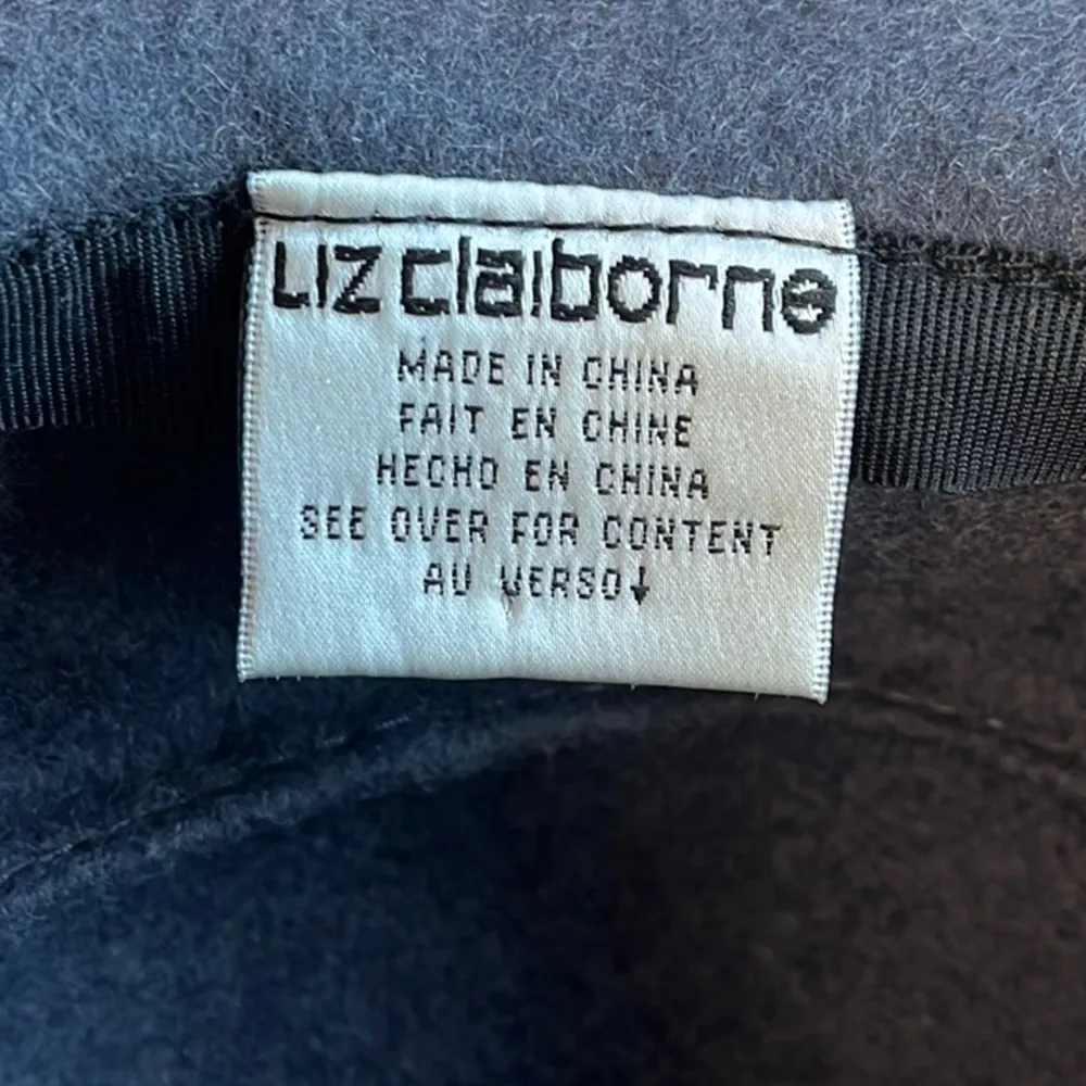 Liz Claiborne Vintage  Wool Hat Gray - Image 6