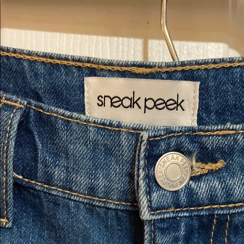 Sneak Peek Blue Jean Shorts High - Image 4