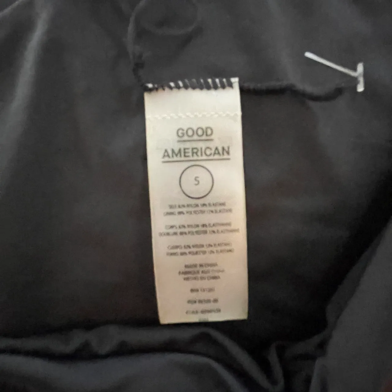 Good American  Black Compression Stretch Scuba Bikini Briefs - Image 5