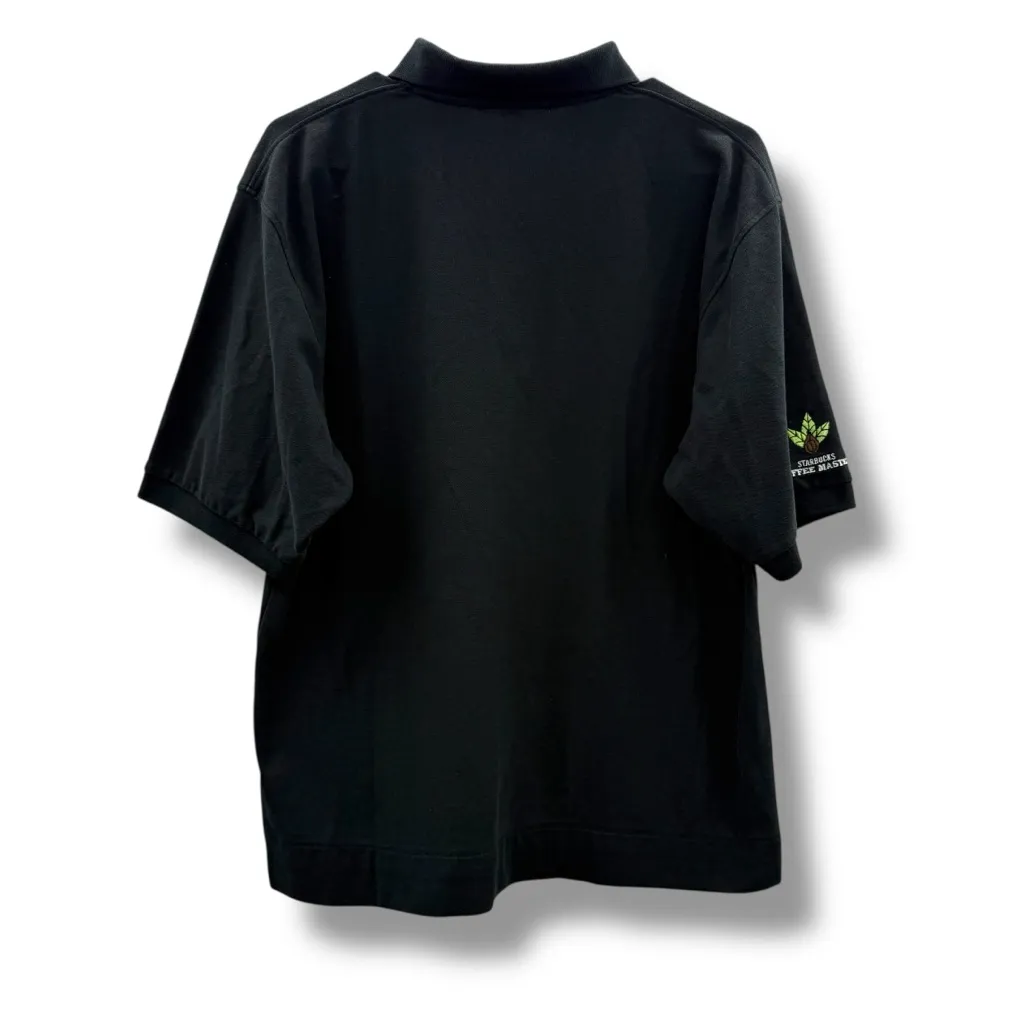 Starbucks Coffee Master Polo Shirt Unisex Size Large Black‎ Embroidered Work - Image 3