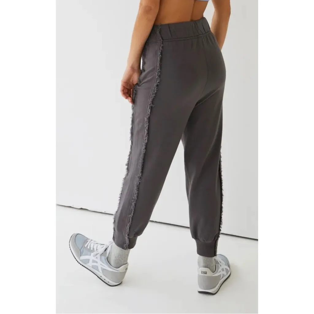 Free People FP Movement Where The Wind Blows Solid Joggers Charcoal Grey Small - Image 6