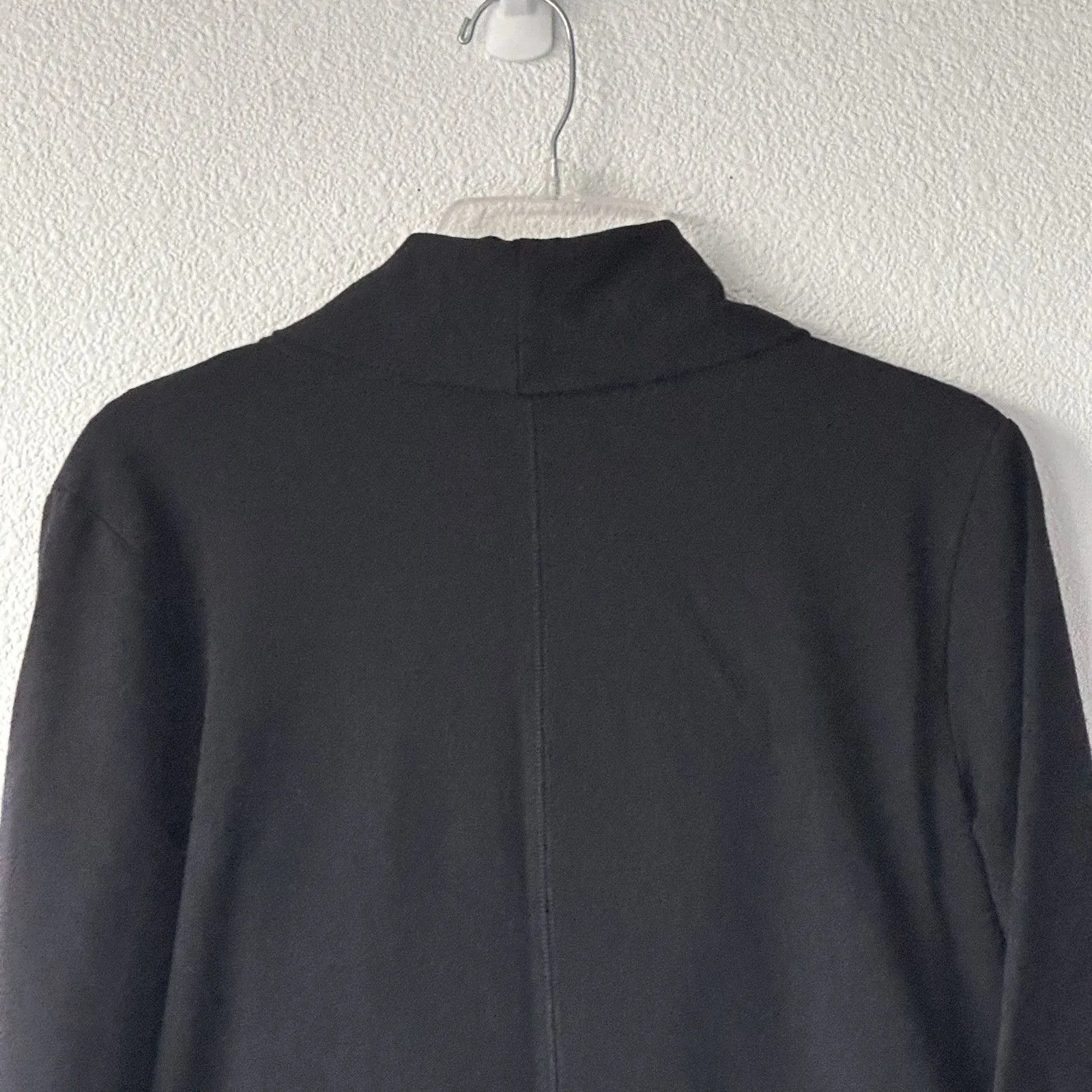 Xersion Jacket Relaxed Black Cotton Blend Collar Pockets Women's Size Medium - Image 6