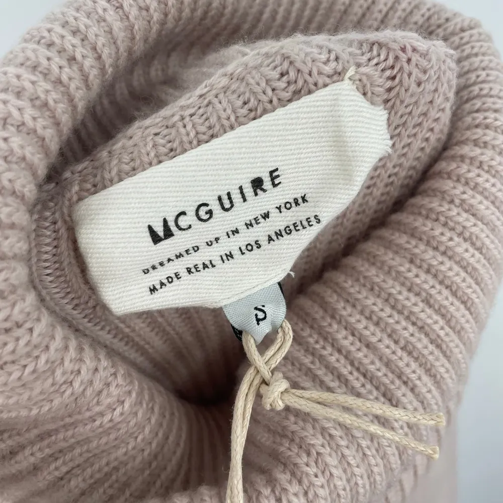 Mcguire Monsieur Tie Side Merino Wool Bell Sleeve Turtleneck Sweater Cream NWT - Image 9