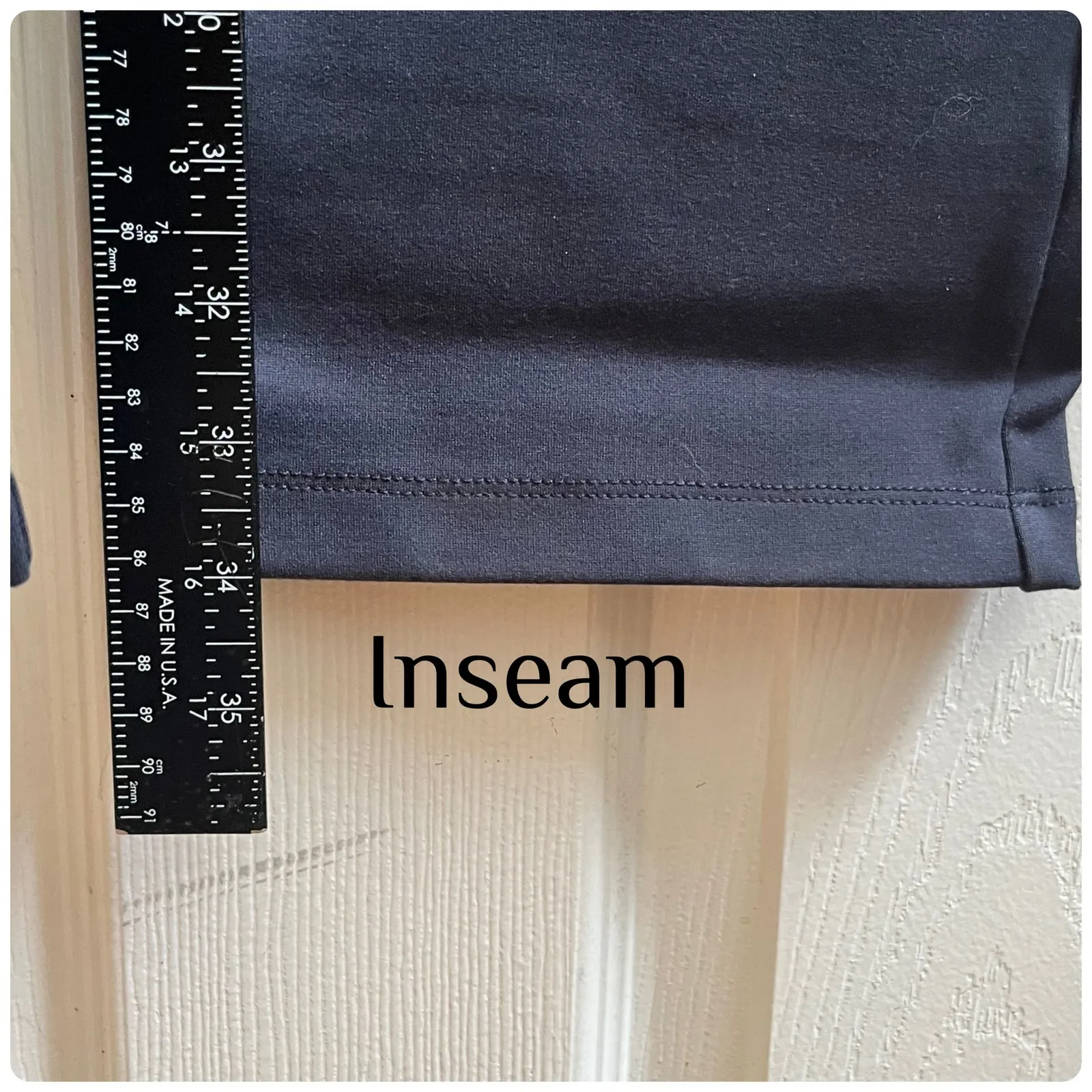 Betabrand Navy Classic Dress Yoga Straight Leg Pants Small Long 34 Inch Inseam - Image 8