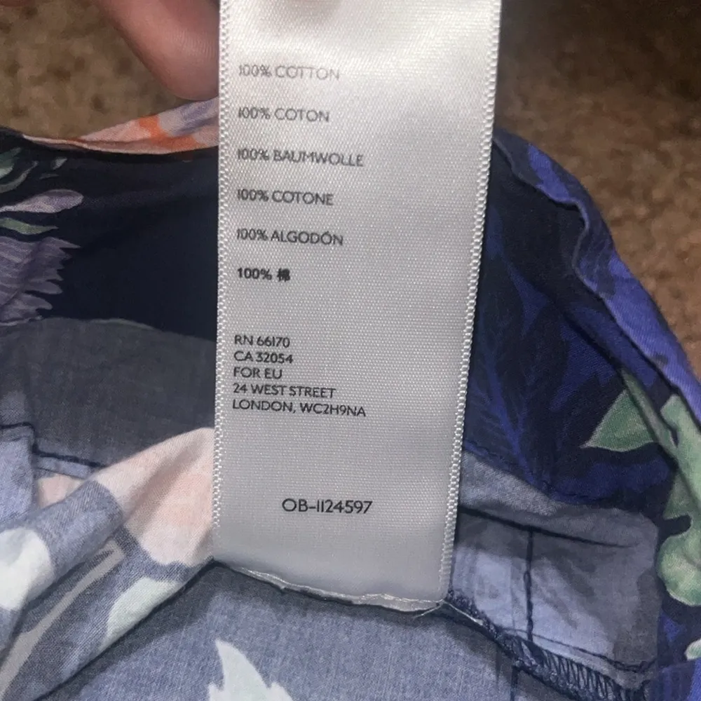 Anthropologie Maeve Somerset Maxi Dress Short‎ Sleeve Tier A-Line Navy Floral XS - Image 11