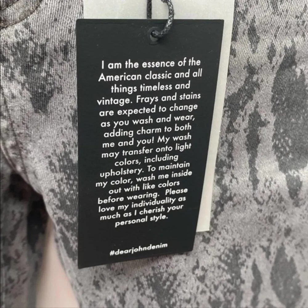 Dear John Gisele Python Snake Print High Waisted Skinny Jeans 25 NWT - Image 7