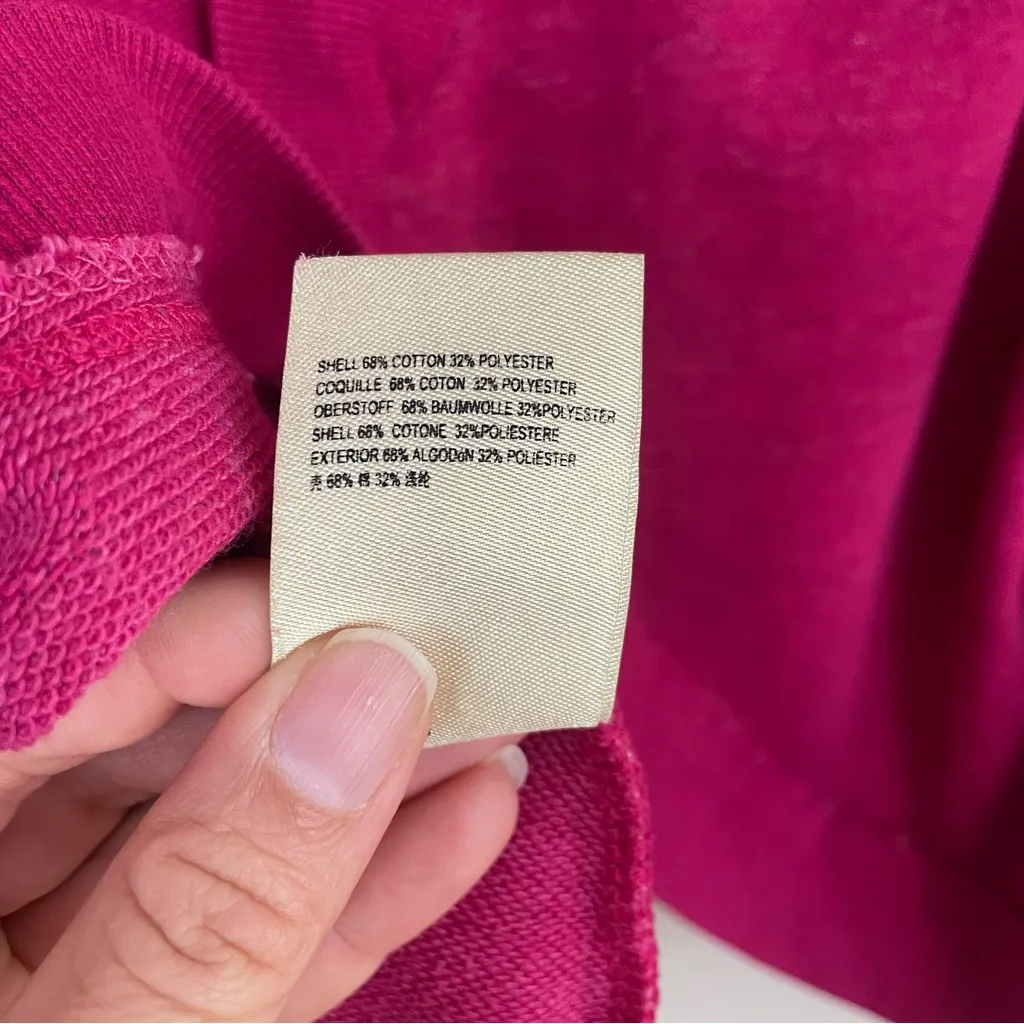 Pilcro‎ Ryanne Open Back Sweatshirt Magenta Pink by Anthropologie Size XL - Image 8