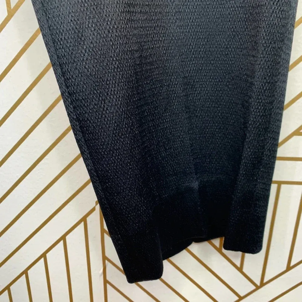 MSGM Milano Classic Black Silky Cropped‎ Trousers Size 12 - Image 4