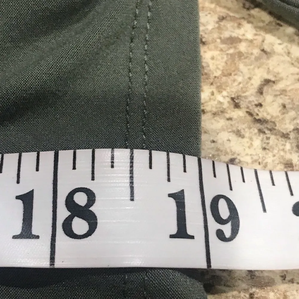 no boundaries size large green scrunched crop top - Image 9