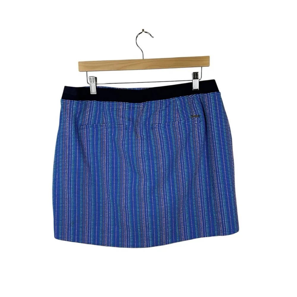 NWOT Ralph Lauren Golf Women's Multicolored Seersucker Skort Size L - Image 7