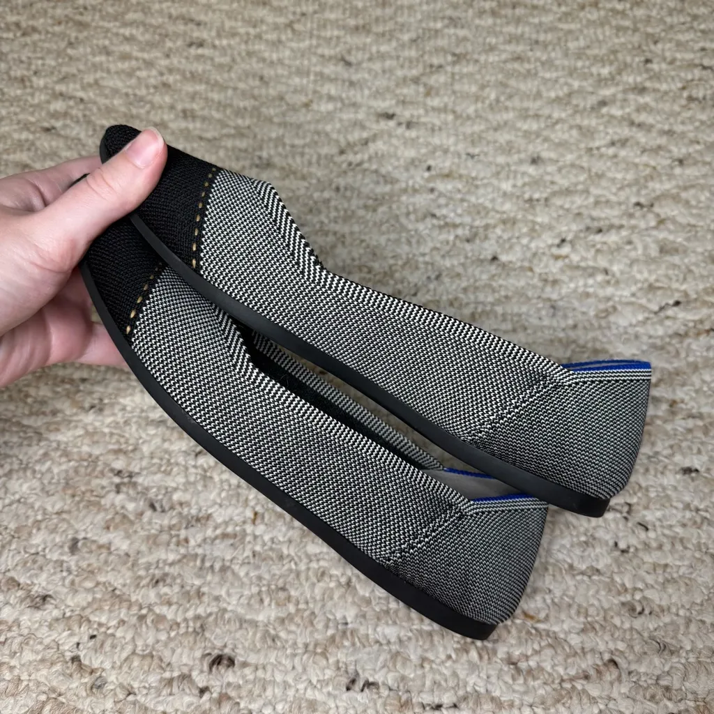 Rothy’s The Point in Grey Mist Captoe Women’s Size 8.5 Pointed Toe Flats Slip - Image 7