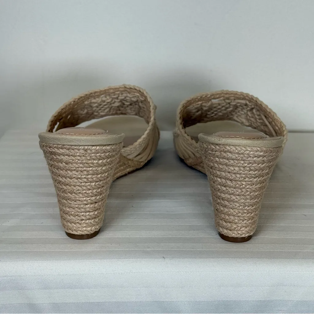 New! Bandolino ‘Andrrea’ Wedge Sandal In Light Natural Women’s Size 11 Medium - Image 4