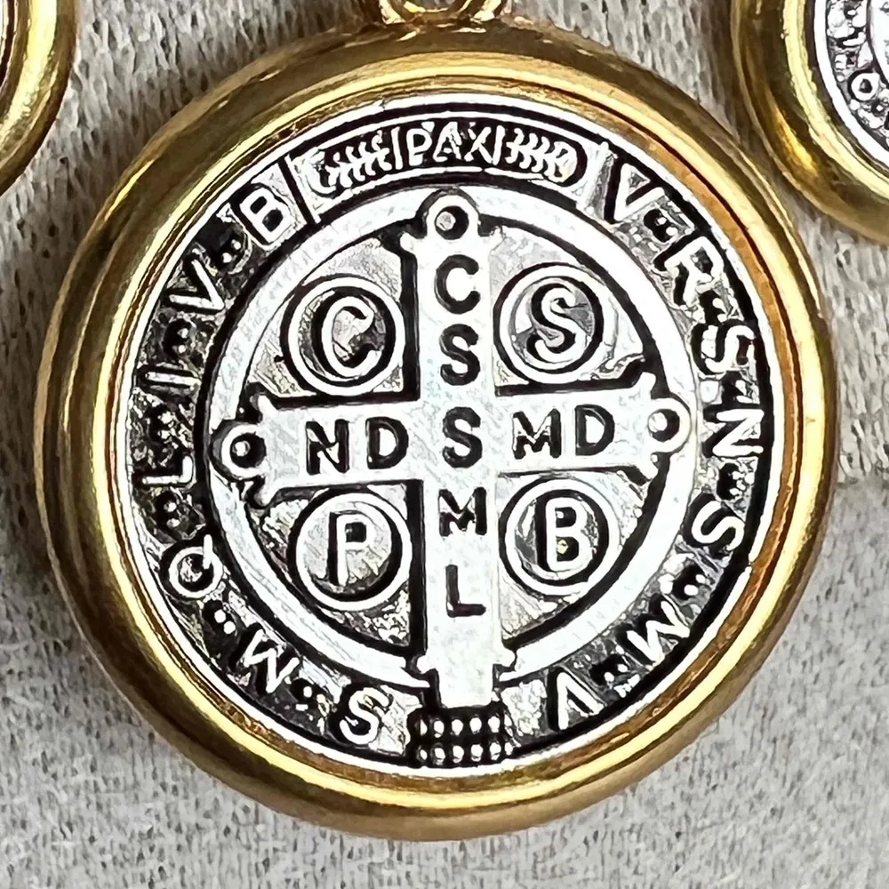 Gold Silver Plated Dangling Coins Necklace Beaded Chain stainless steel jewelry - Image 6