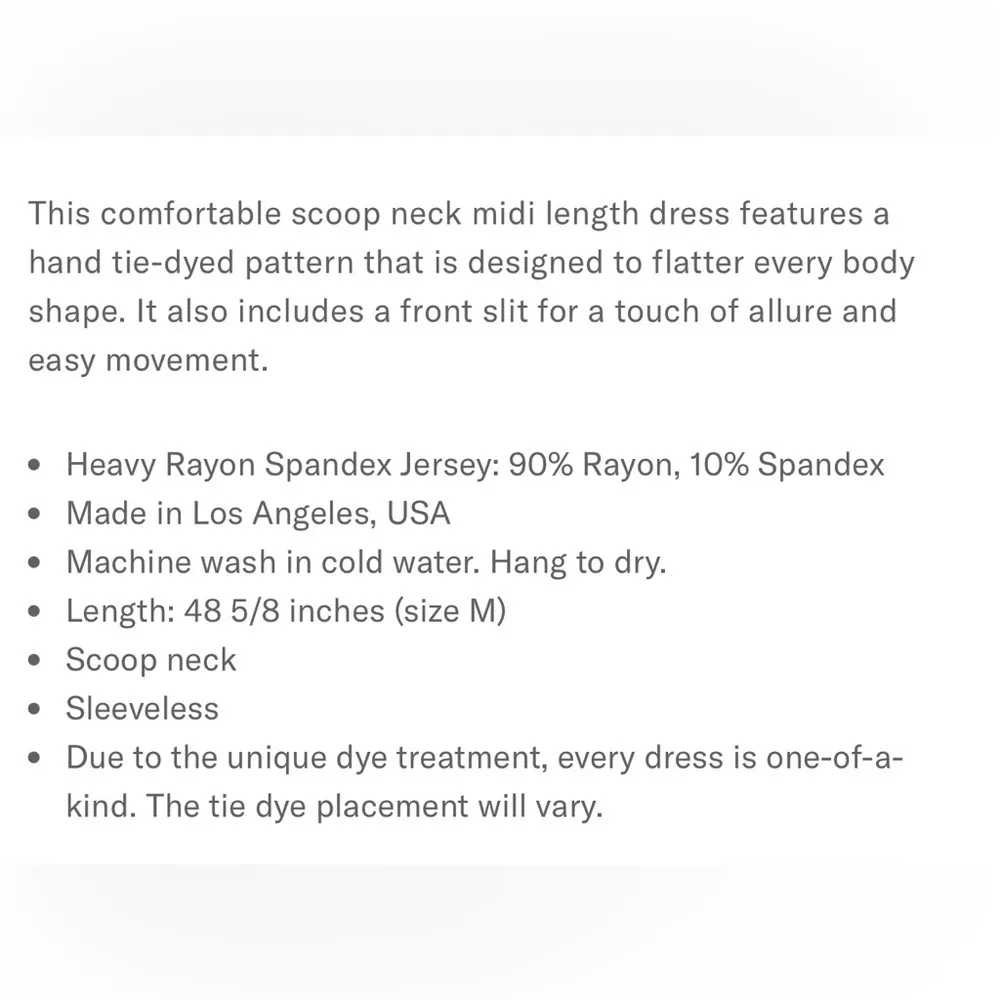 Karen Kane navy/white tie dye front slit jersey spandex midi dress. Size M. NWT. - Image 6