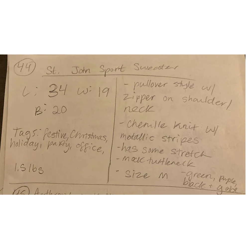 St John Sport Sweater Top Mock Neck Multicolor Stripe Short Sleeve Womens Medium - Image 7