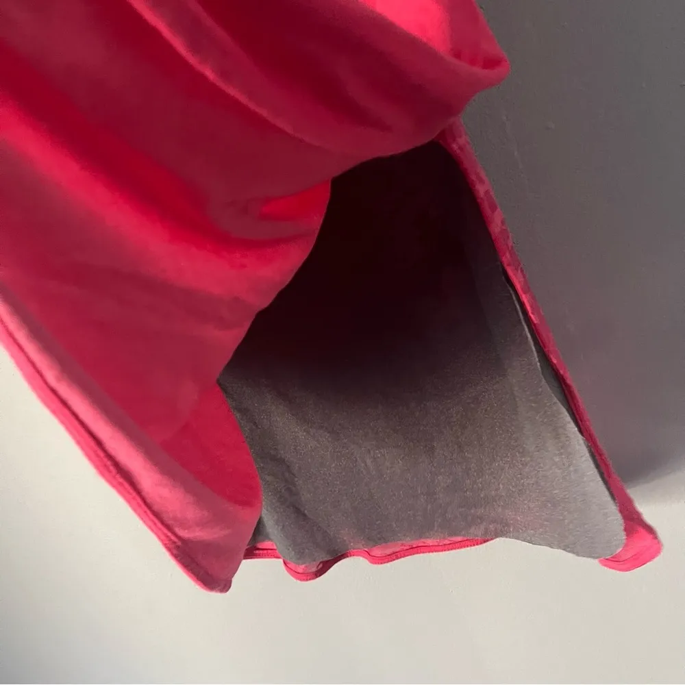 Tangerine exercise tank pink solid front, design back with liner size M - Image 2