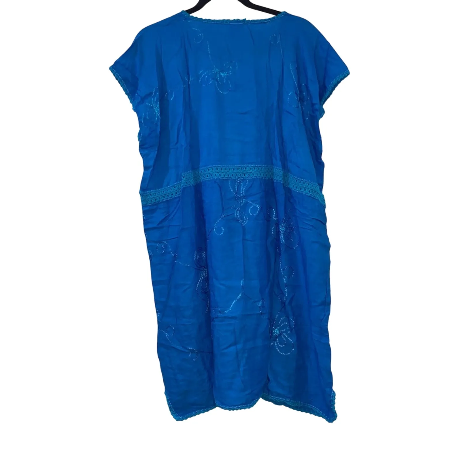 NWT Aloha Blue Embroidered Swim Suit Cover Up Size XL - Image 2