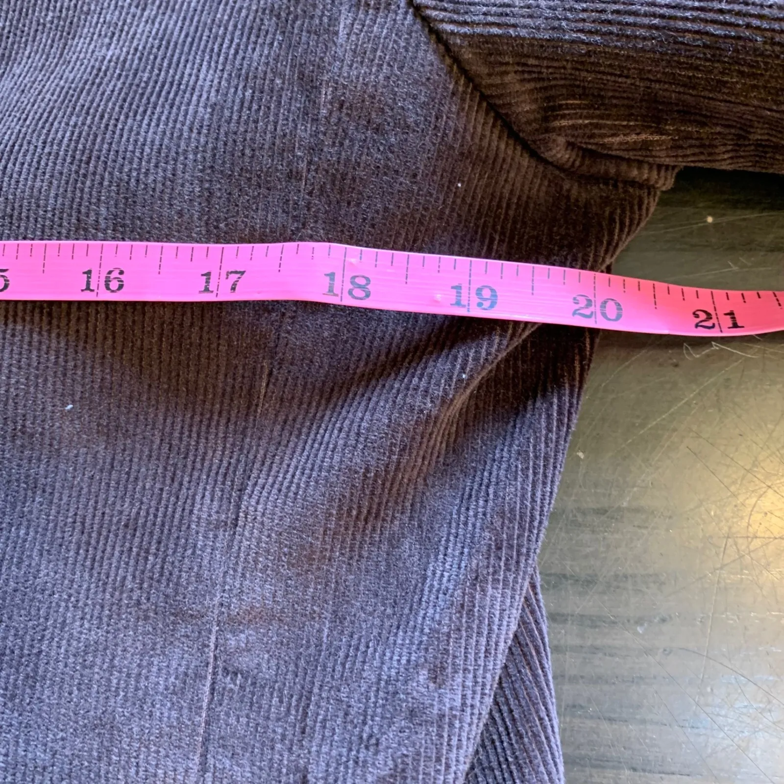 L.L.Bean Corduroy Blazer Jacket Women Petite 12 Brown Cotton Blend Dark Academia Size 12P - Image 7