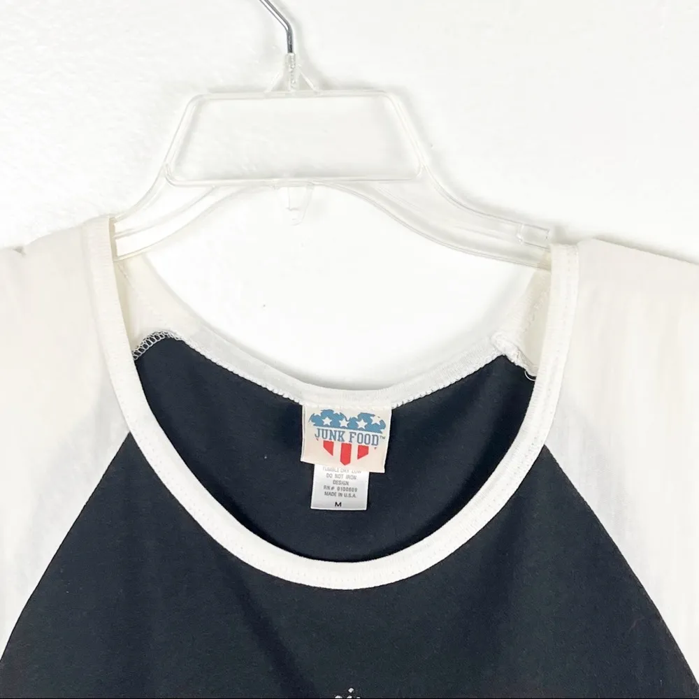 JUNK FOOD 100% Cotton Two Tone Sleeveless Wonder Woman Graphic Tee, Size Medium - Image 5