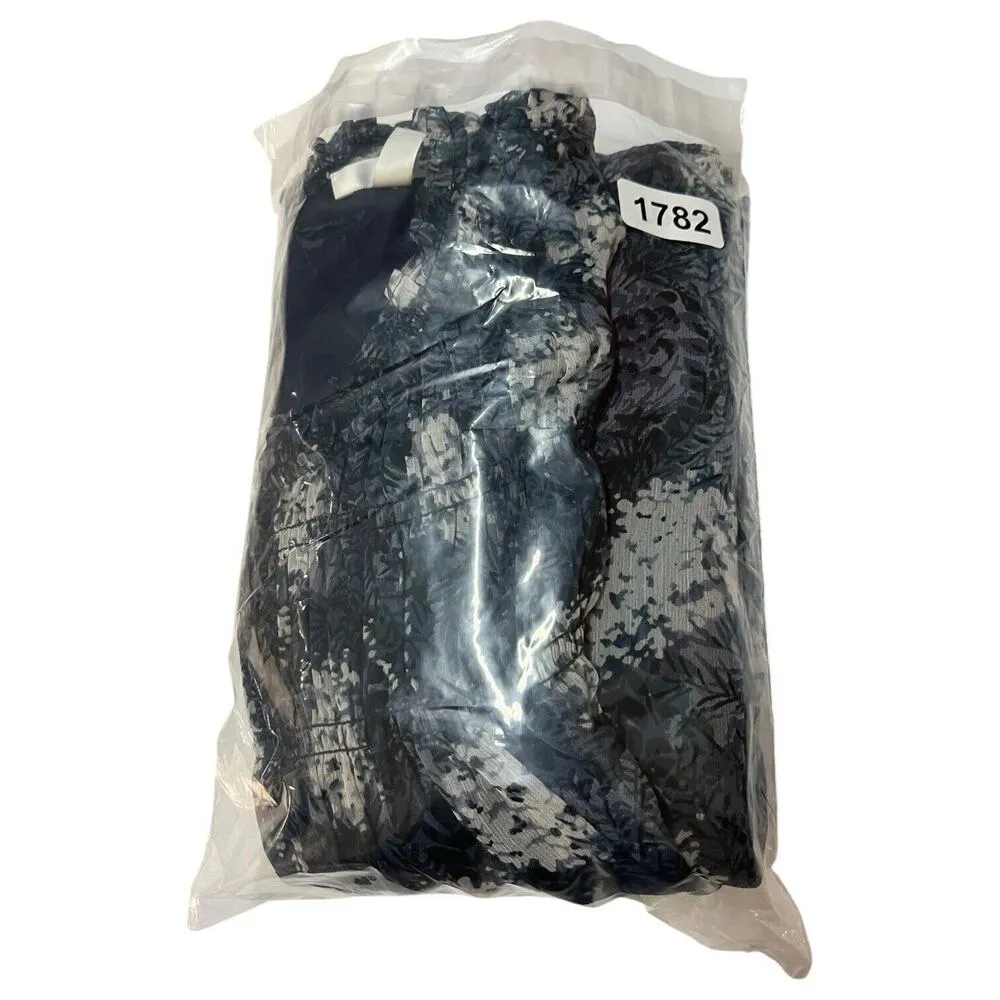 Joie Dress Womens L Thelen Baltic Swing Trapeze Chiffon High Neck Lined Blue - Image 15