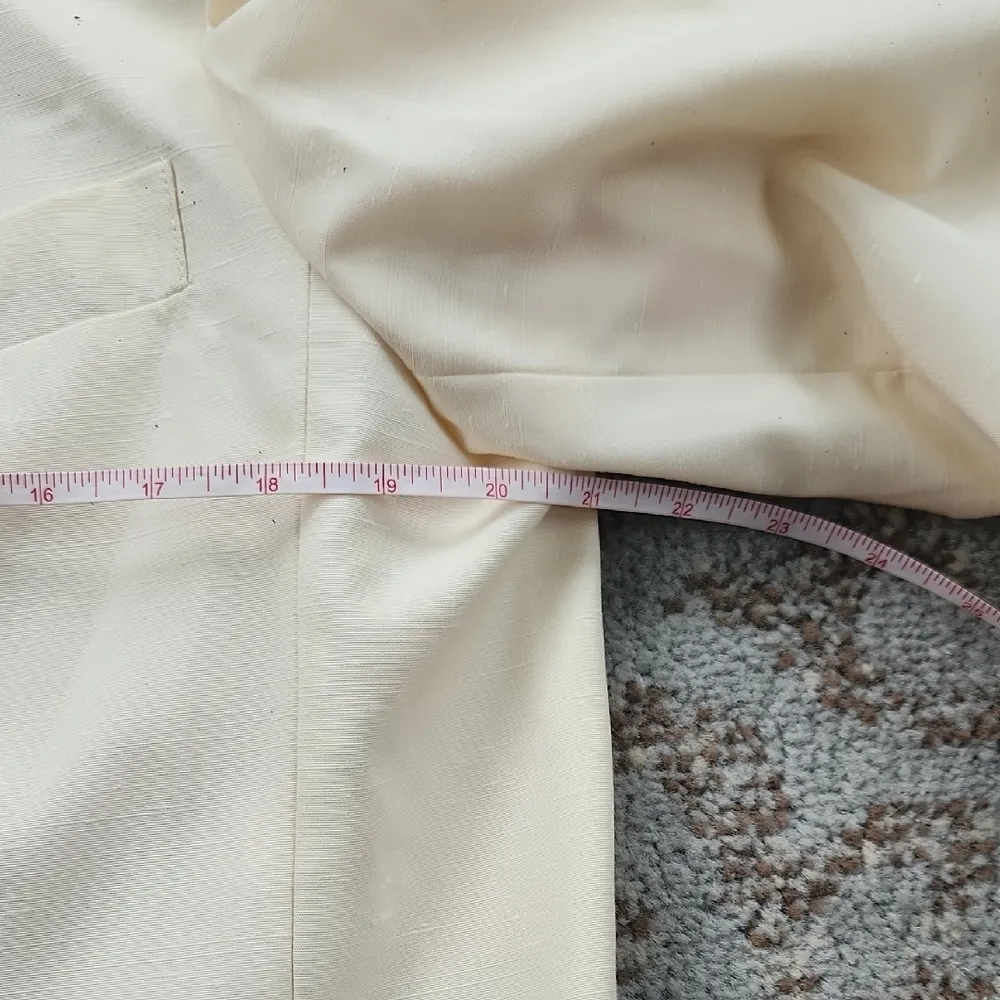 Vintage Harvé Bernard by Bernard Holtzman Blazer Pant Suit Set Cream Gold Size undefined - Image 5