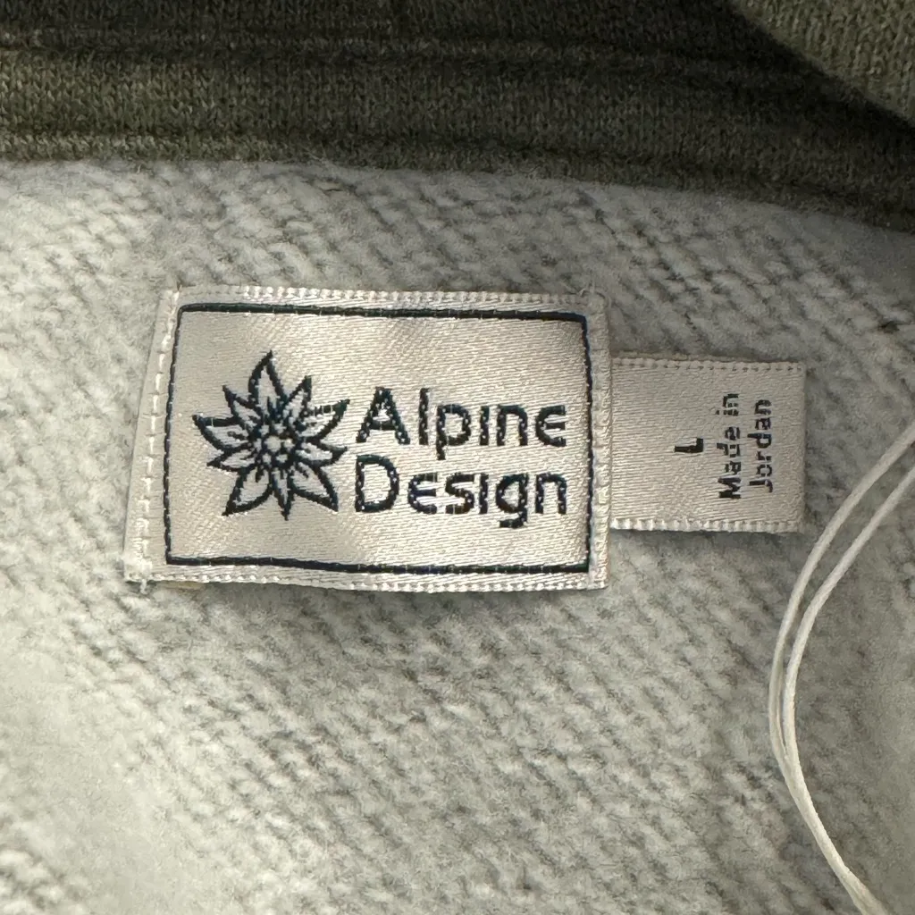 NWT! Women’s Alpine Design buttery soft green heather hooded sweatshirt Large - Image 5