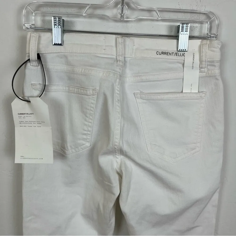 Current/Elliott The Stiletto Jeans in Clean White - Image 7